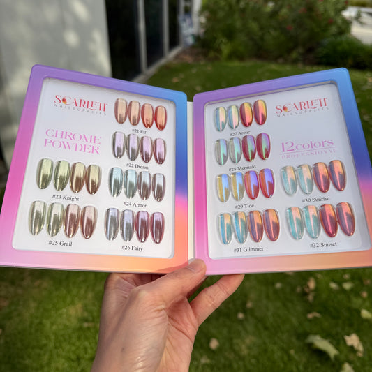 New Mermaid Sunset Chrome Collection 12 colors