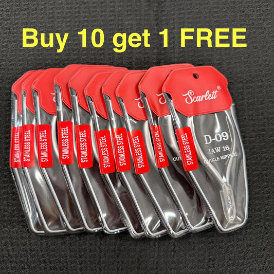 Cuticle Nippers - Stainless Steel - D09 Round Head - Jaw 16 and Jaw 14