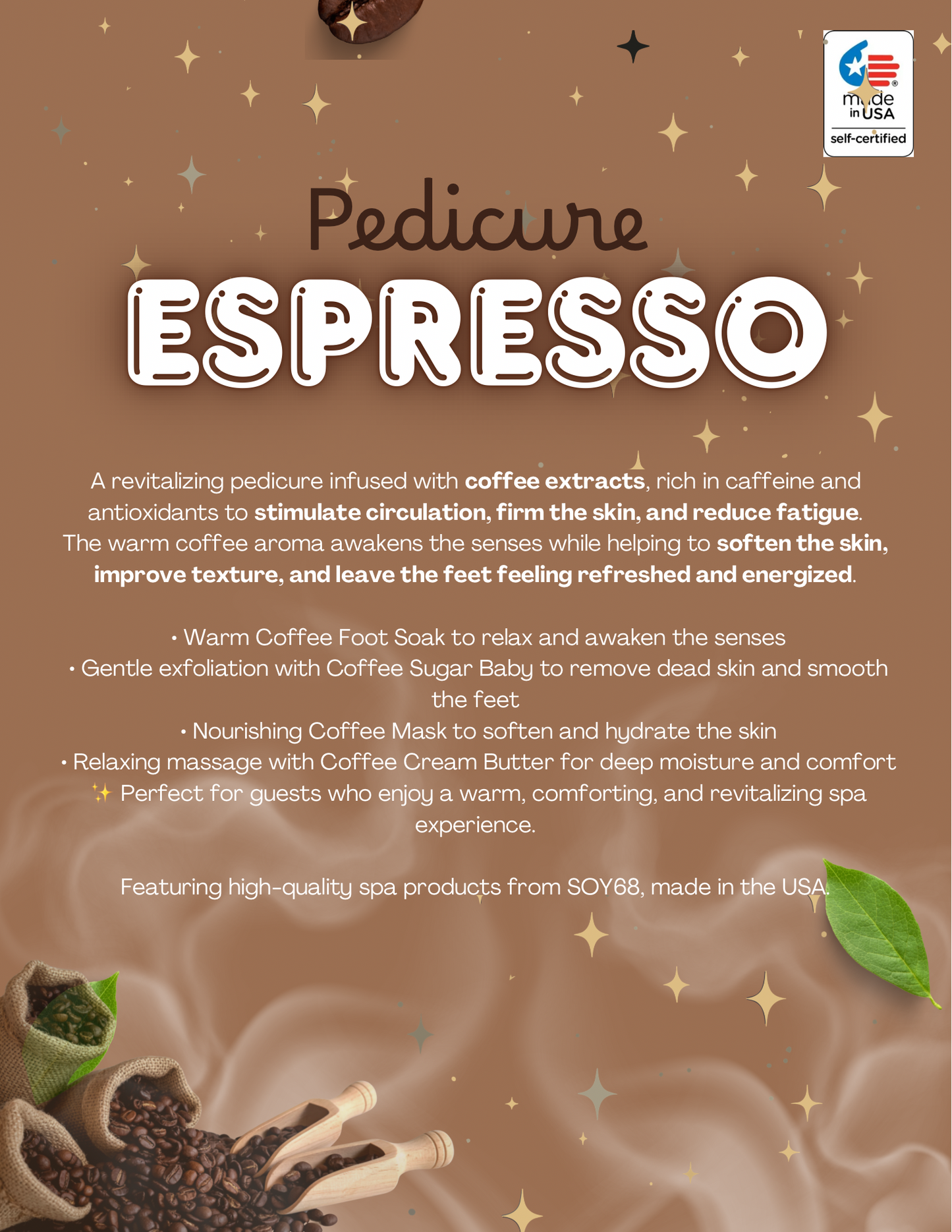 Relax Espresso Pedicure - Deluxe Coffee Pedicure