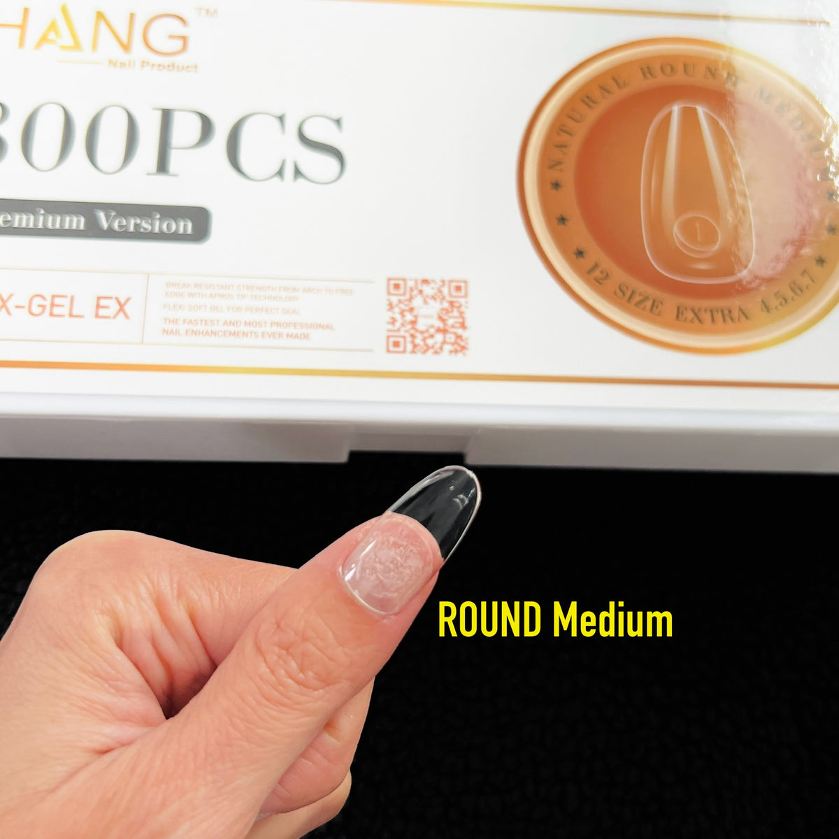 Round Gel Tips NEW Gel X Tips - ROUND Shape - Premium Version HANG Flex Gel EX ...