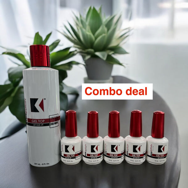 Combo KUPA Top Coat - 1 bottle 8oz + 5 bottle 0.5oz