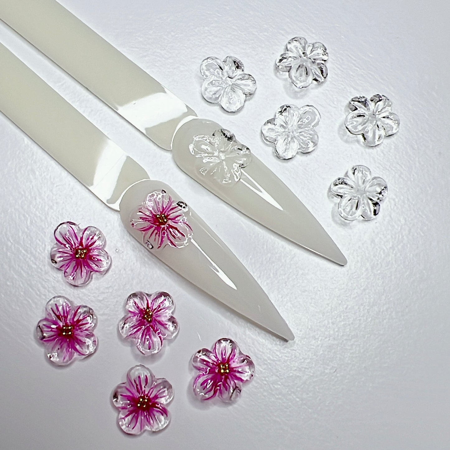 Handmade 3D Gel Flowers - Sculpted 3D Gel Flower