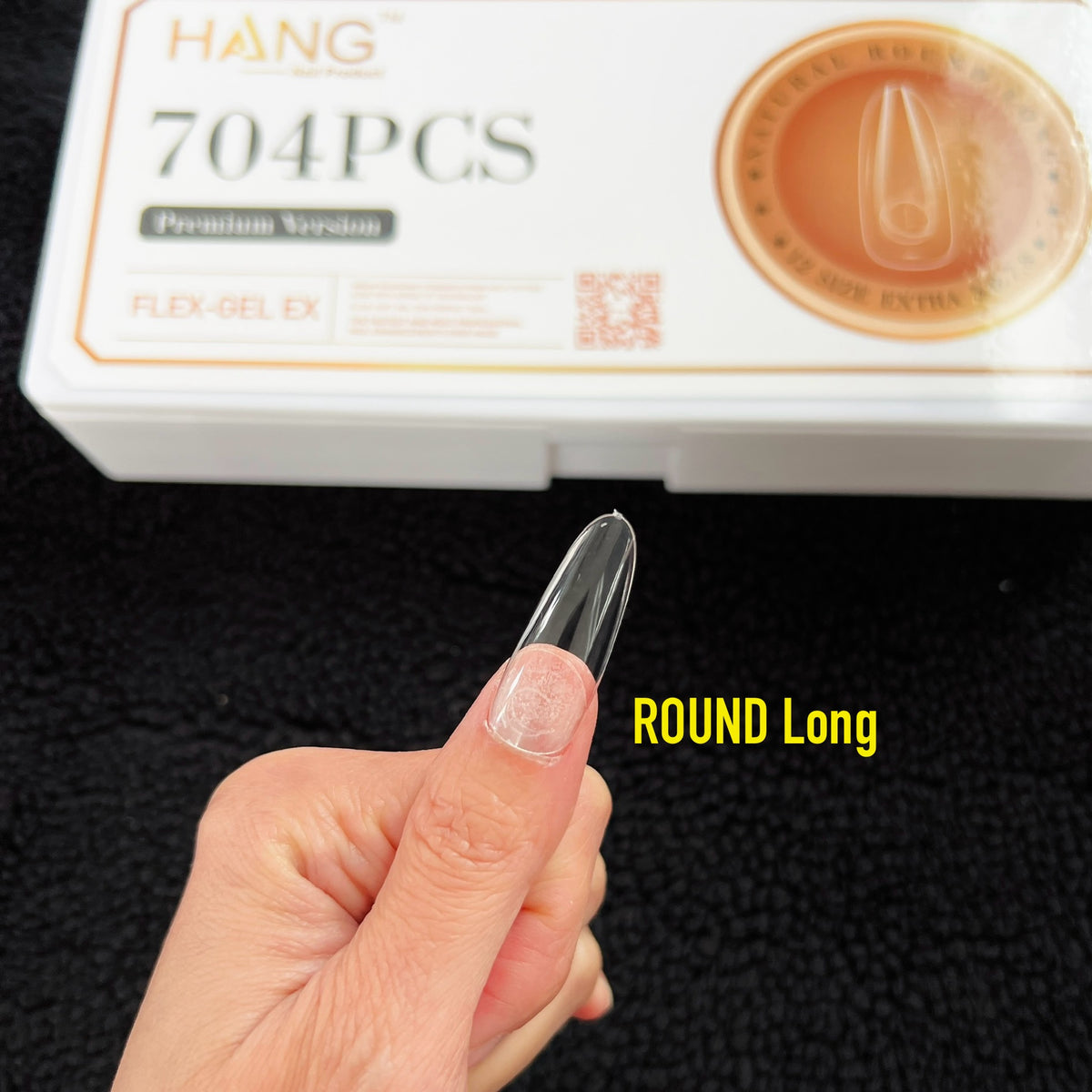 Round Gel Tips NEW Gel X Tips - ROUND Shape - Premium Version HANG Flex Gel EX ...