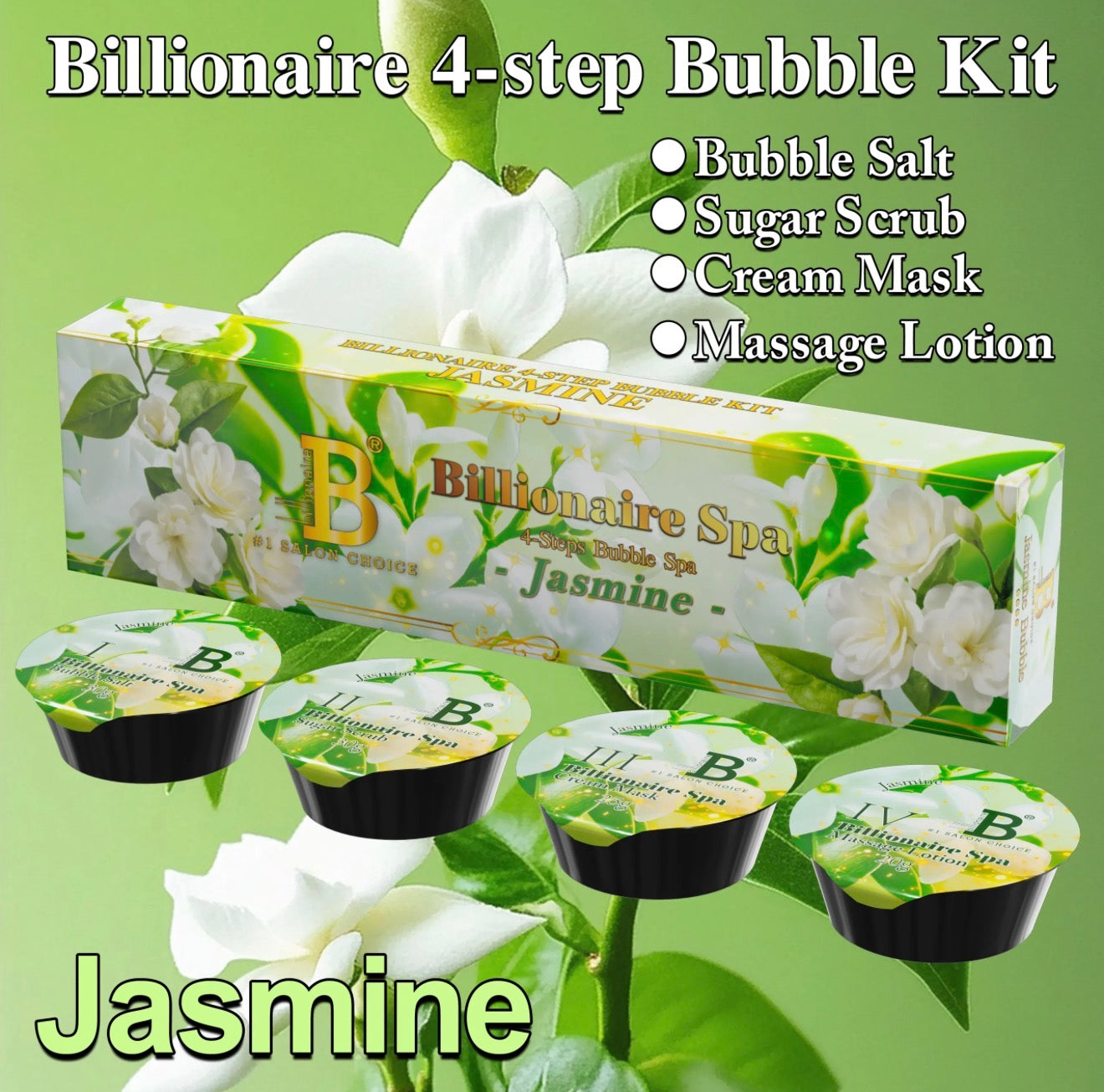 Pedicure Deluxe 4 Steps Bubble Kit - Billionaire - 50 boxes per case