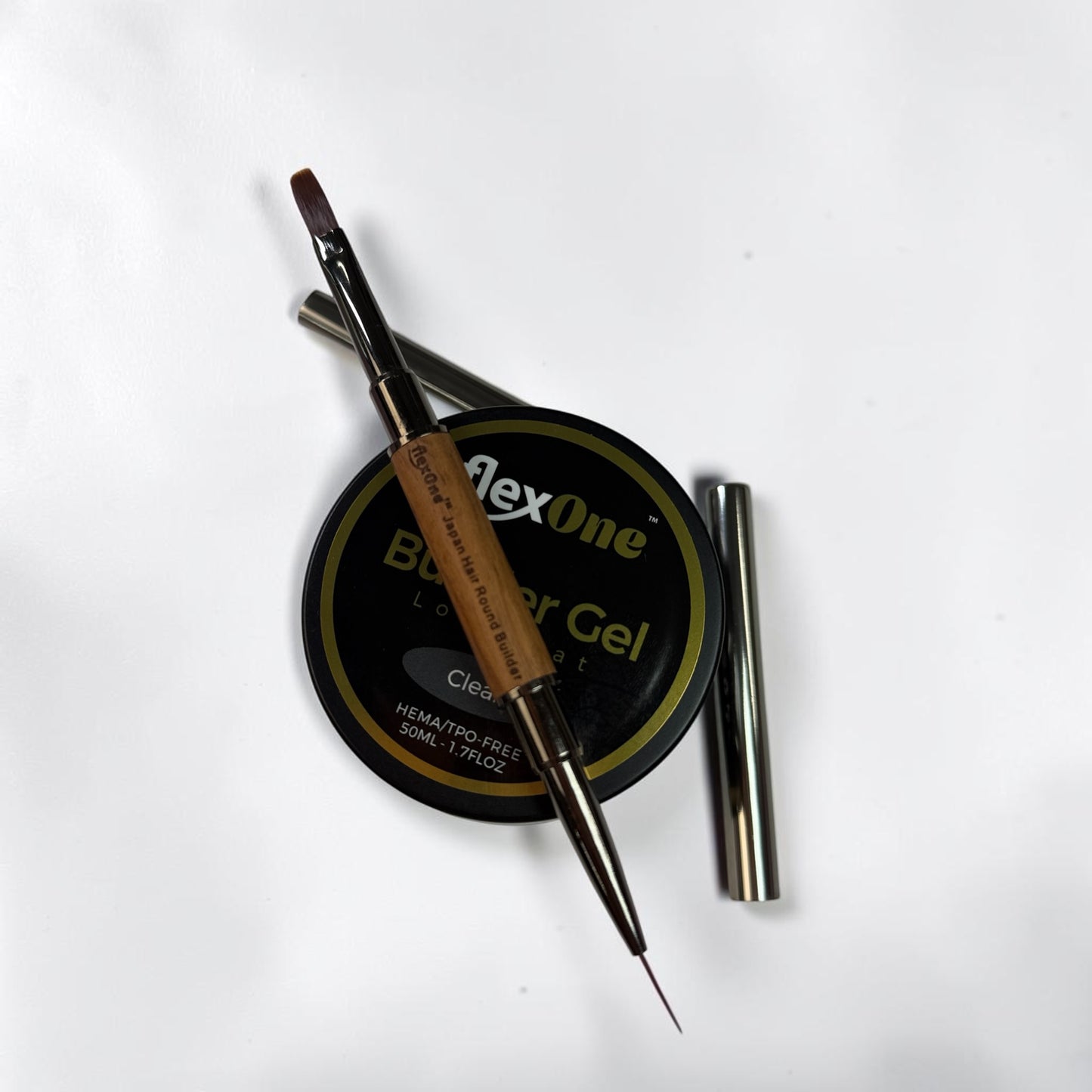 Set 12 Colors Super Low Heat Builder Gel - 50 gram Jar - Free 1 Jar Clear & Builder Brush