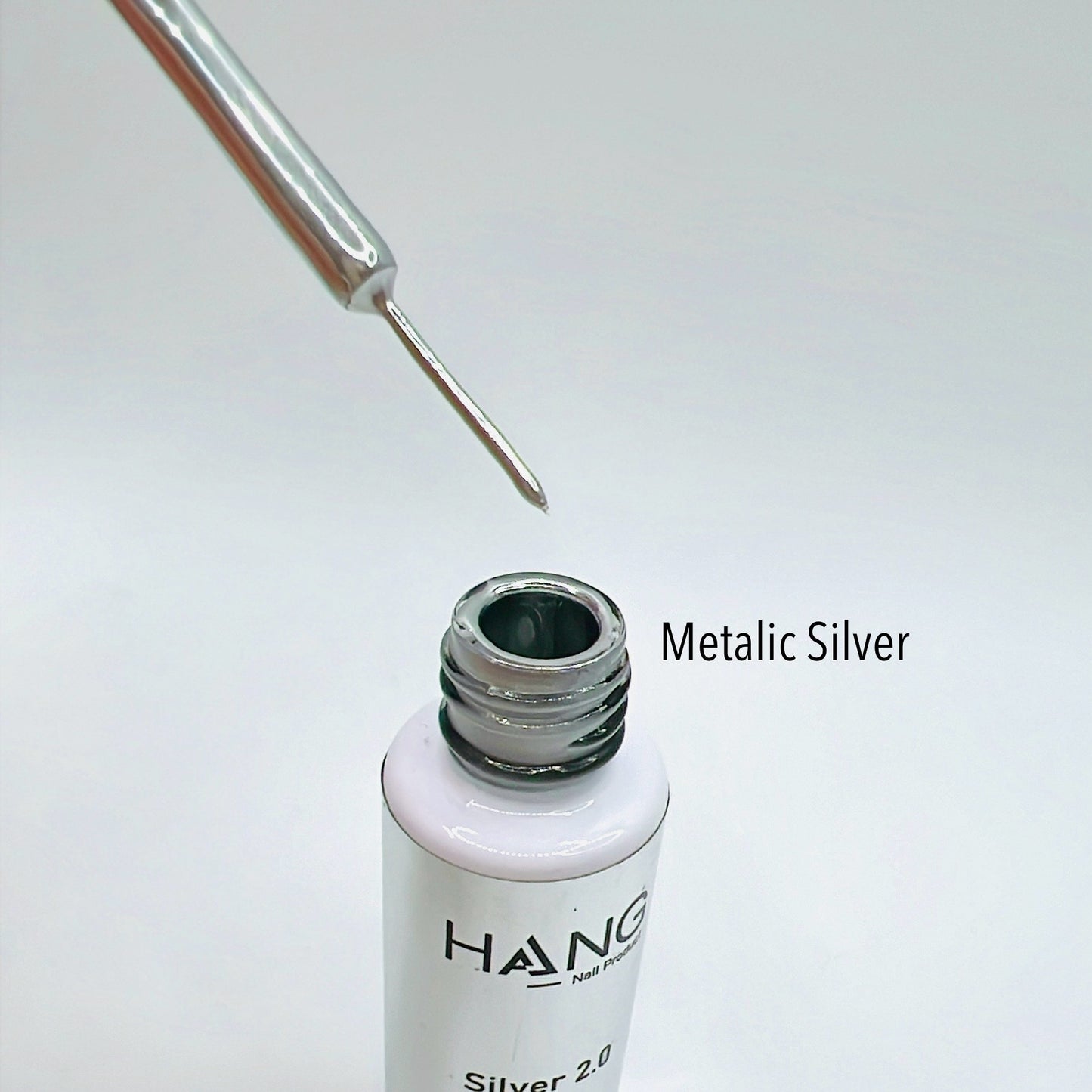 Metallic Silver Gel Painting - 12ml - HANG BRAND