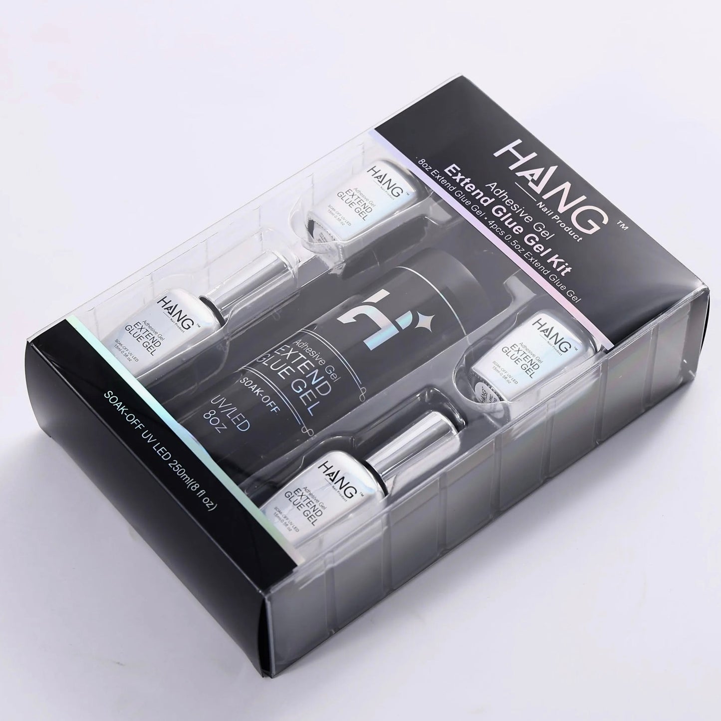 COMBO 1 Big Bottle 8oz + 4 Extend Gel Glue 0.5oz