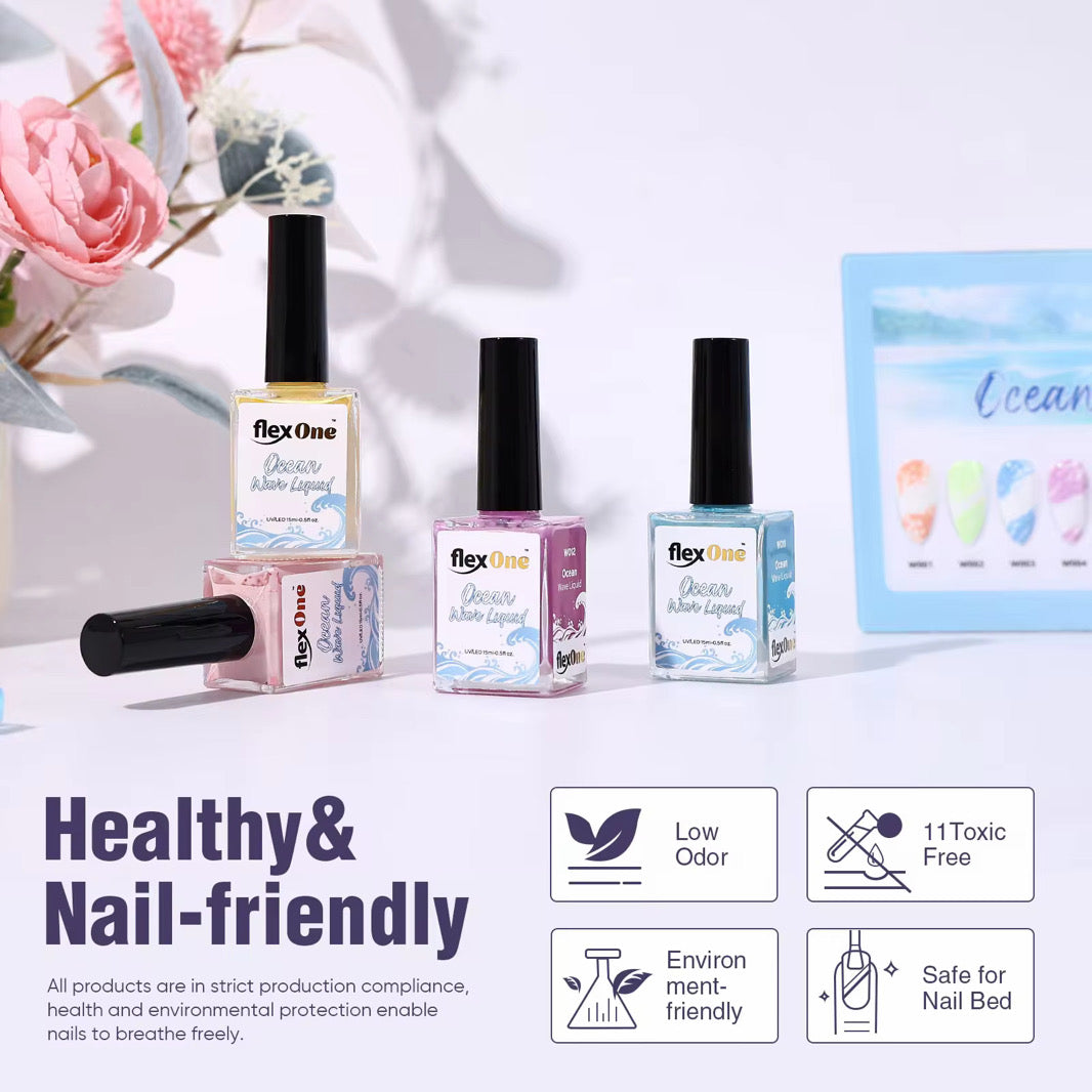 [NEW 2026] Set 12 Colors Wave Gel + free 2 Base Wave gel - Ocean wave gel