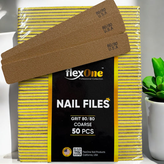 JUMBO Nail File - Gold 80/80 Coarse Grit (Dũa Da Bò)