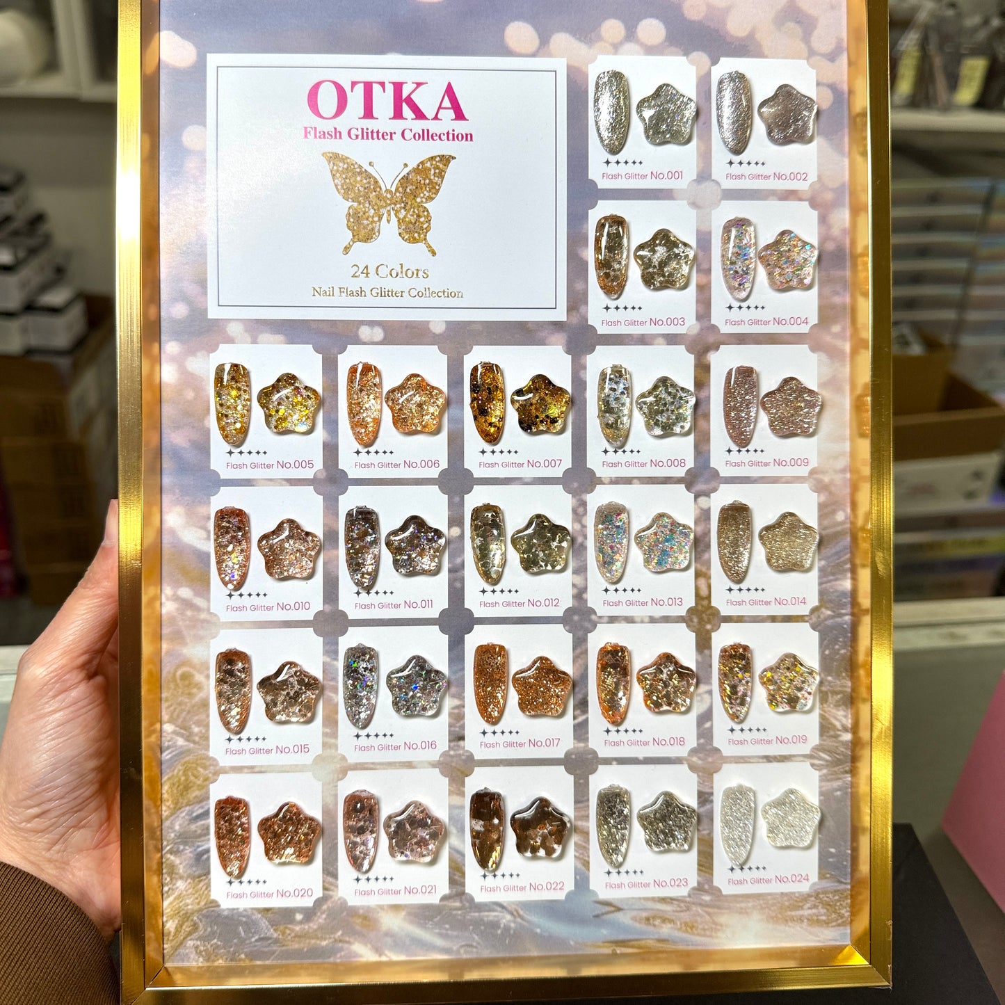 NEW 2026 - Super shiny Gold Silver Glitter Gel Polish 24 Colors