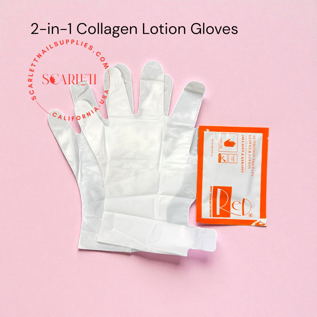 Salon-Grade 2 in 1 Collagen Lotion Hand Mask Gloves – Deep Hydration and Softening