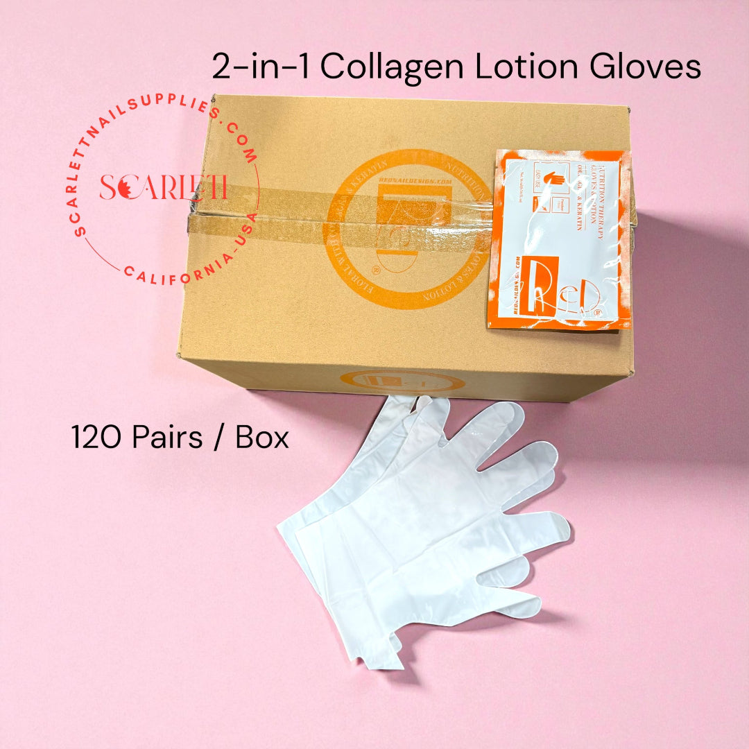 Packing: 1 Pair / Pack - 120 Pairs /Box Collagen Gloves