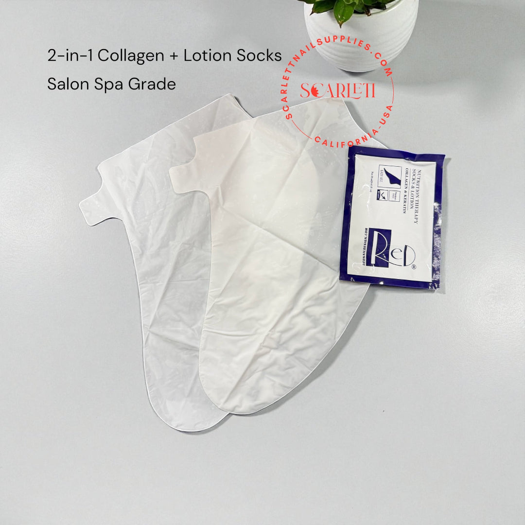 Collagen Lotion Socks - Infused with Collagen and Keratin – hydrates, softens, and repairs dry skin