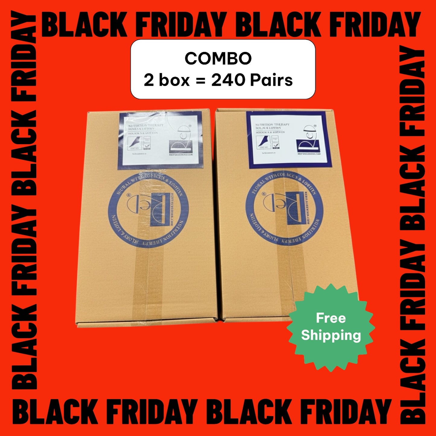 Combo Collagen Lotion Mask Sock 240 pairs