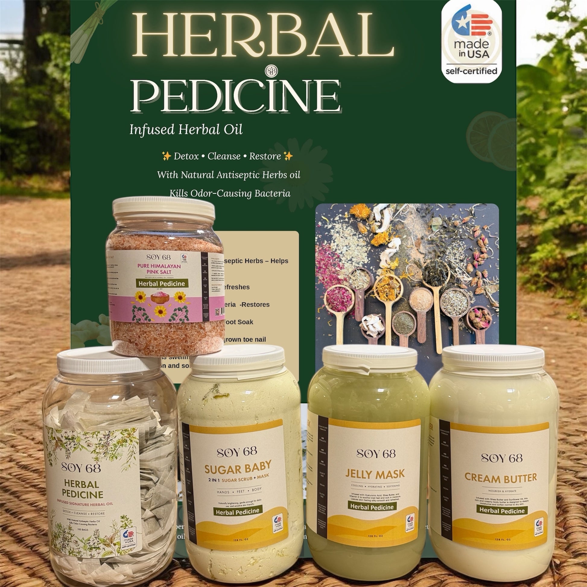 Combo HERBAL Pedicure - Natural Herbal Ingredients