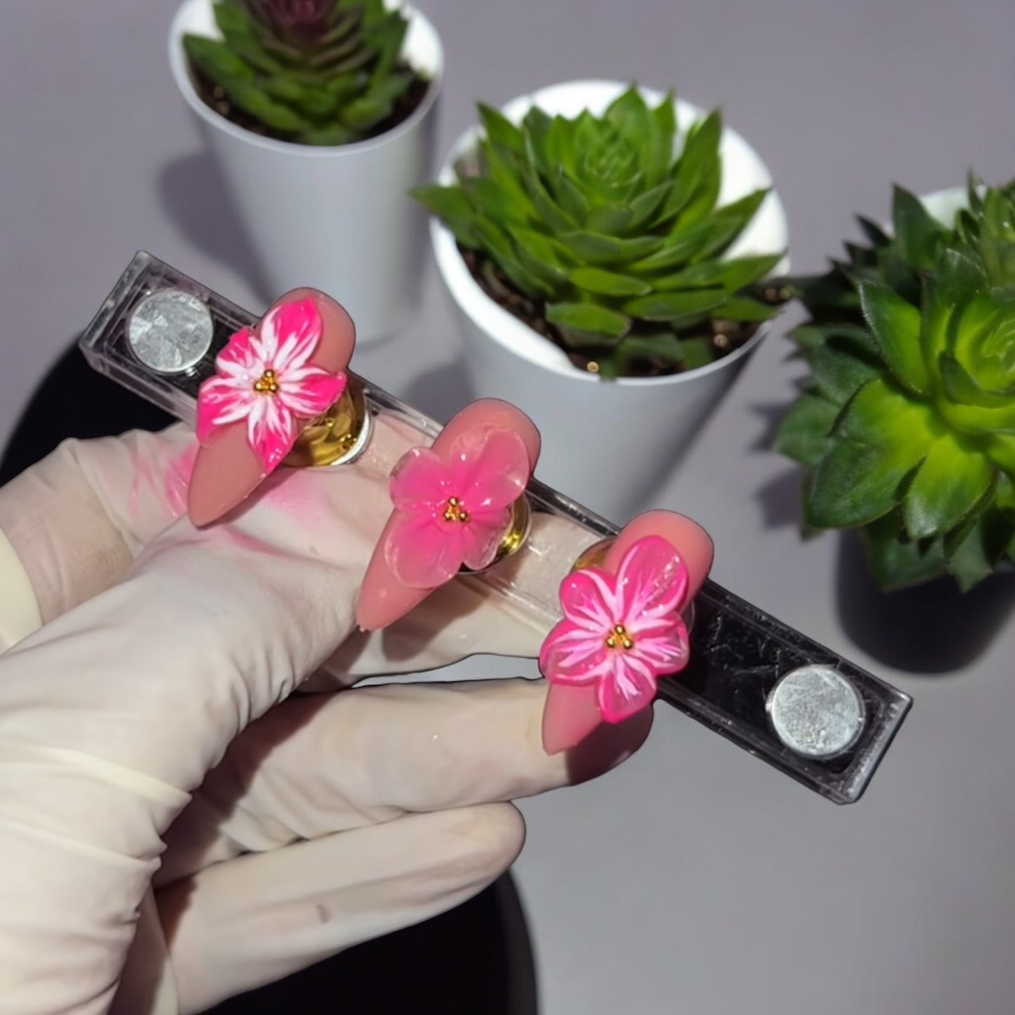 Handmade 3D Gel Flowers - Sculpted 3D Gel Flower