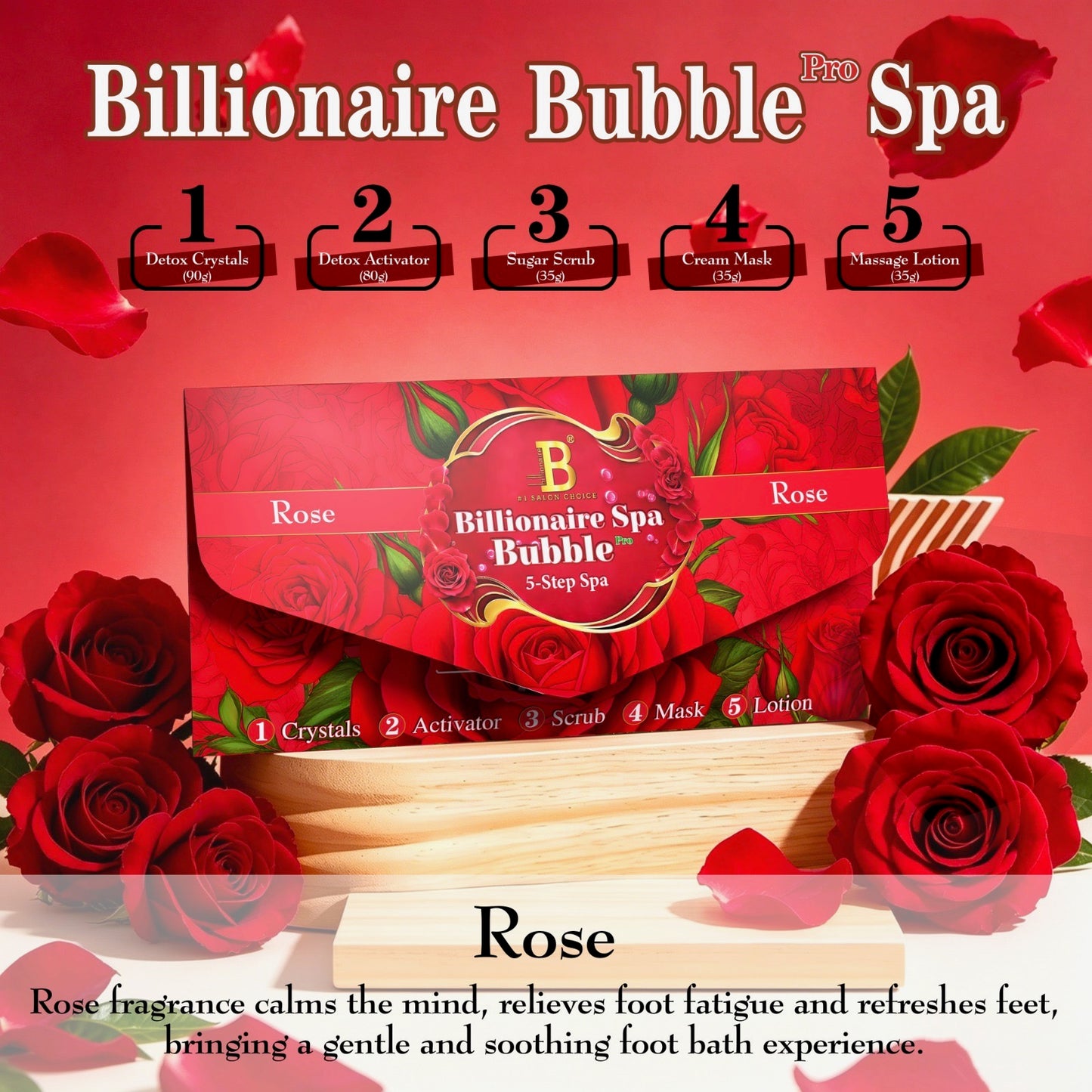 New 5 Steps Bubble Pedicure Deluxe Billionair