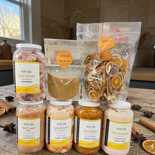 SEASONAL: Gold CARAMEL HARVEST 5 Steps - Fall Winter Pedicure