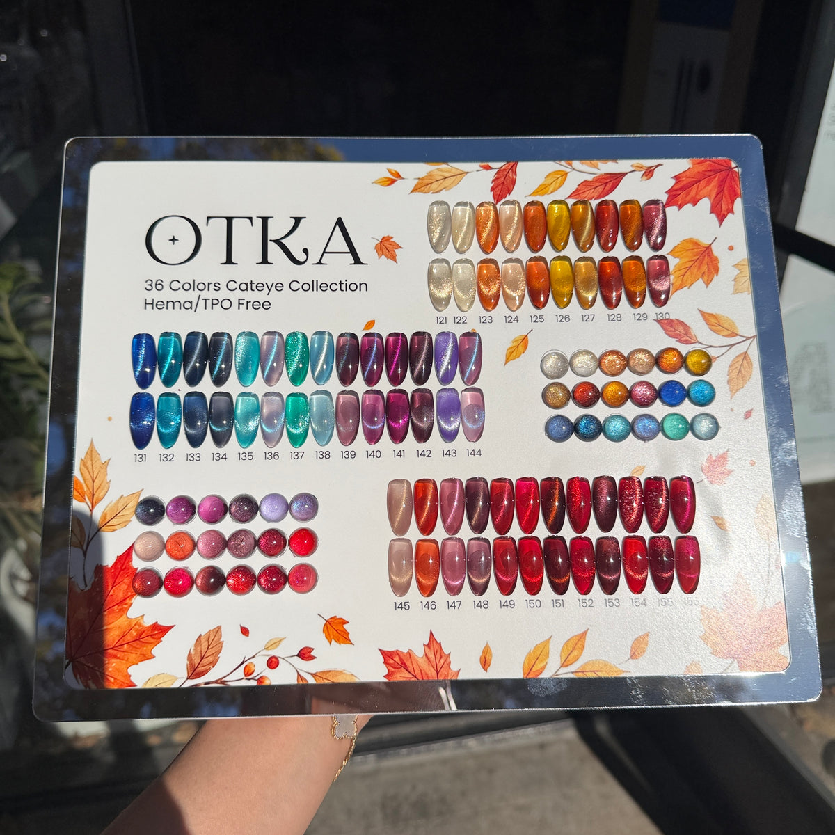 OTKA4 - 36 Colors Fall Winter Holidays Cat Eye Gel - (No.121 - No.156) + Free gifts