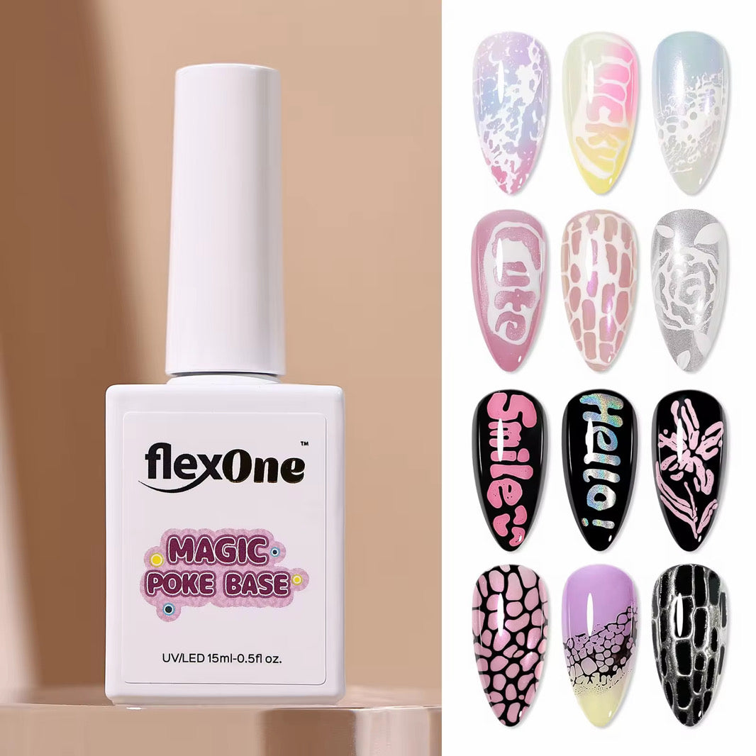 [NEW 2026] Set 12 Colors Poke Gel Design + Free 2 Base Poke Gel - Bubble Gel