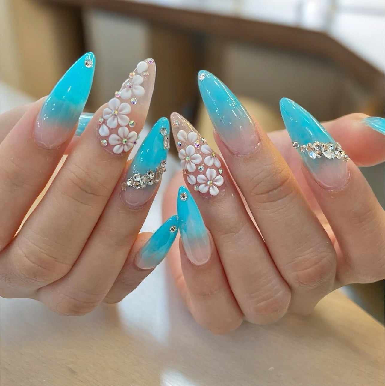 Set Handmade 3D Acrylic Nail Flowers