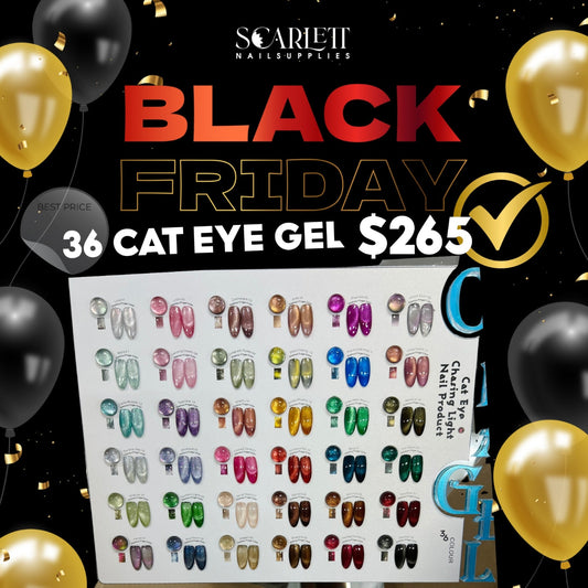 BLACK FRIDAY GEL POLISH CAT EYE 36 COLORS