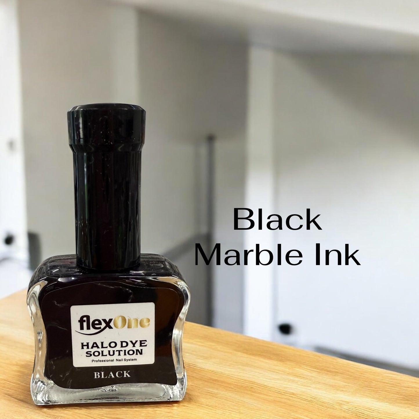 FlexOne Black & White Marble Ink – Professional Nail Art Ink for Marble & Smoke Effects