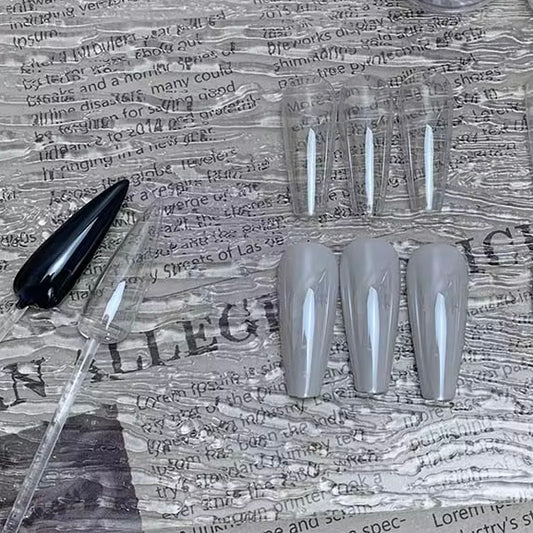 New 2026 EXTREME Clear Chrome Powder Nail Art