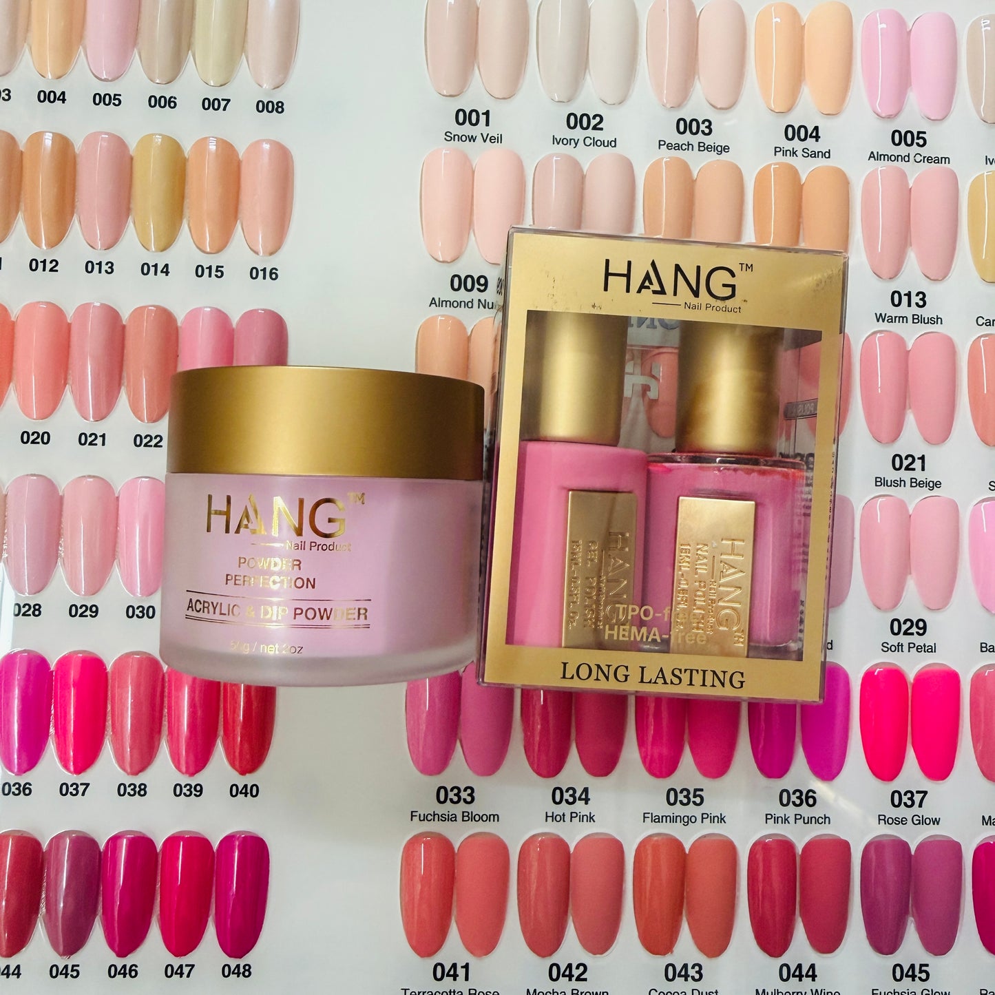 Set 3in1 matching 48 colors Springs/ Macaron / Fall Winter Gel & Regular HANG Collection