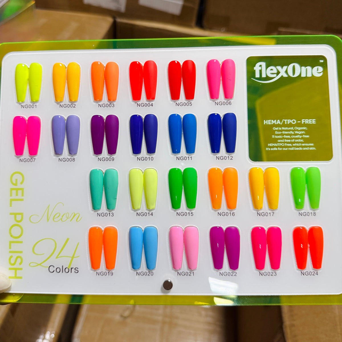 Neil Color NEON Gel Collection Set 24 Colors + Color Display – Scarlett Nail Supplies