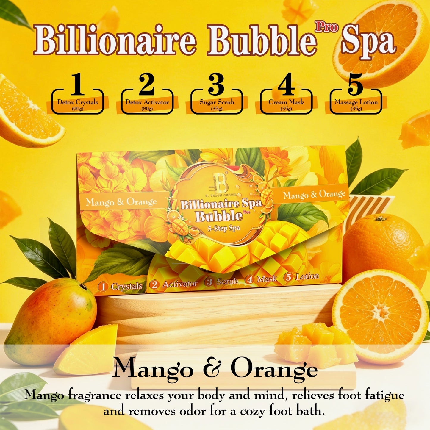 New 5 Steps Bubble Pedicure Deluxe Billionair