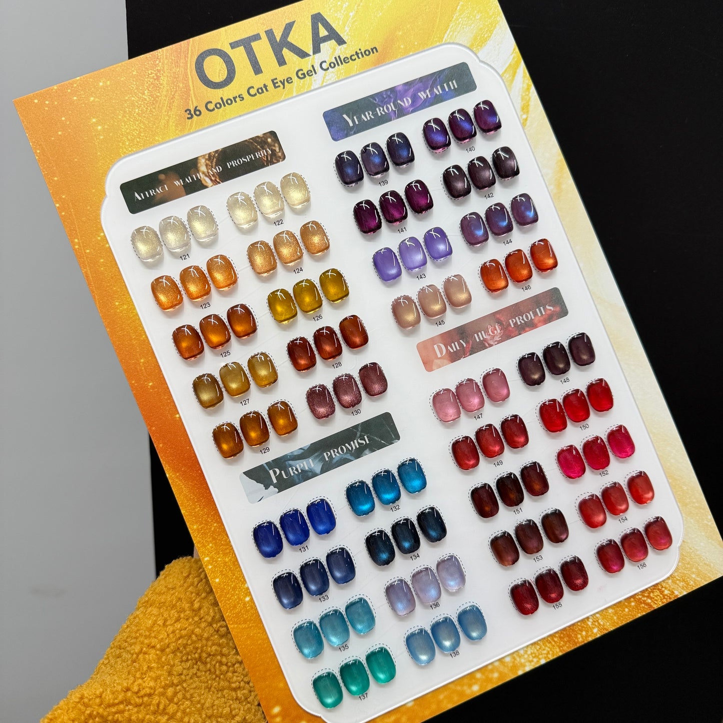 New 2026 Set 36 Colors Mix Cat Eye OTKA  4 (No.121 - No.156)