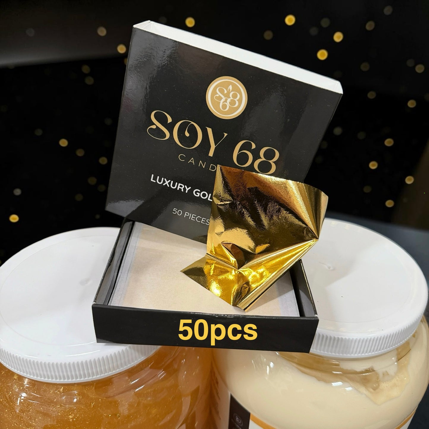 New GOLD Champagne Celebration Pedicure - 6 Jars + Essential Oil + Gold Foil