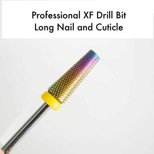 CLAM DRILL BIT CUTICLE XF-L (RAINBOW) - Special for LONG NAILS