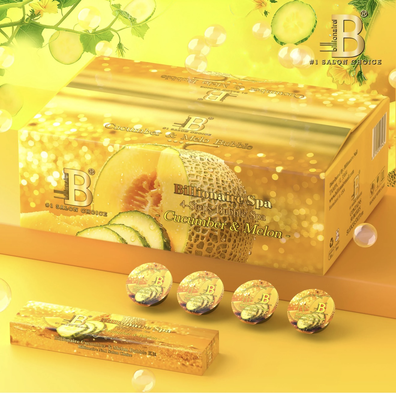 Pedicure Deluxe 4 Steps Bubble Kit - Billionaire - 50 boxes per case