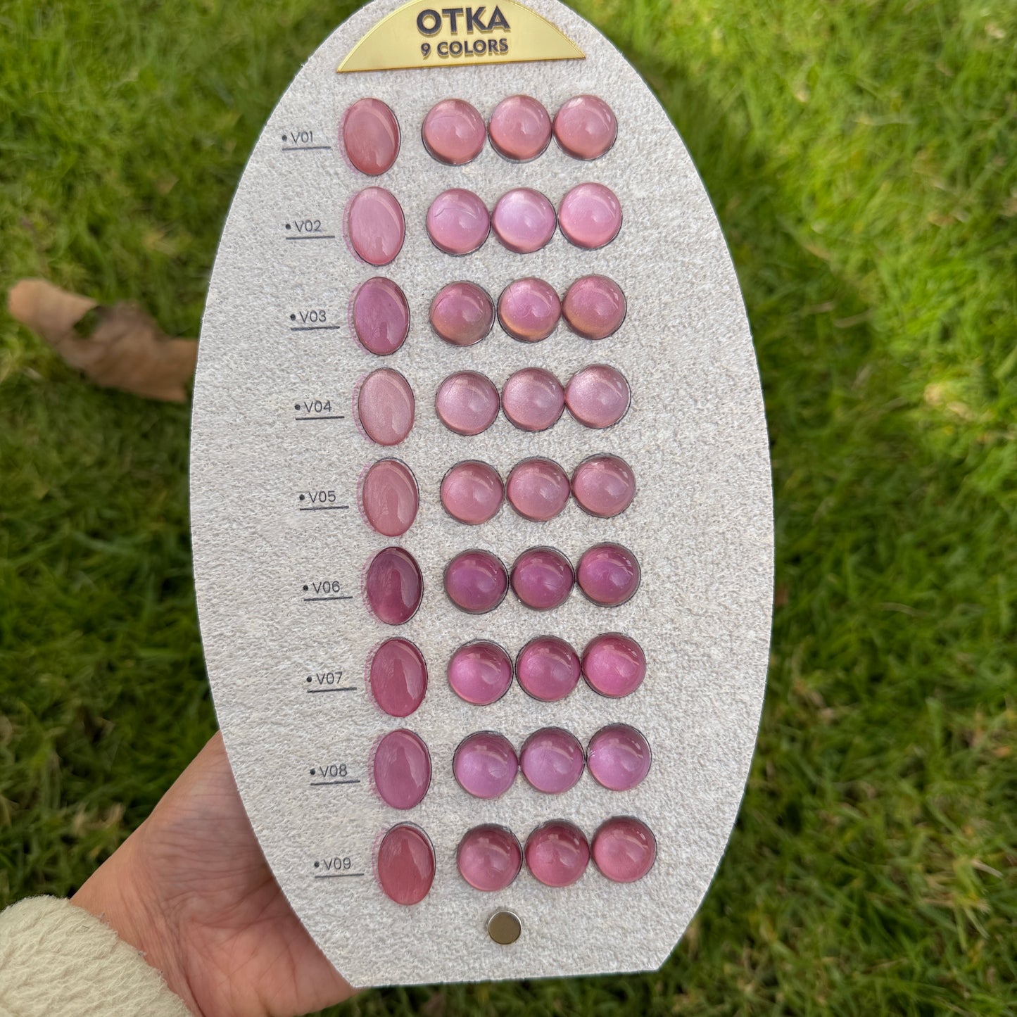 Set 9 Colors Moonlight Dark Pink Cat Eye Gel Polish