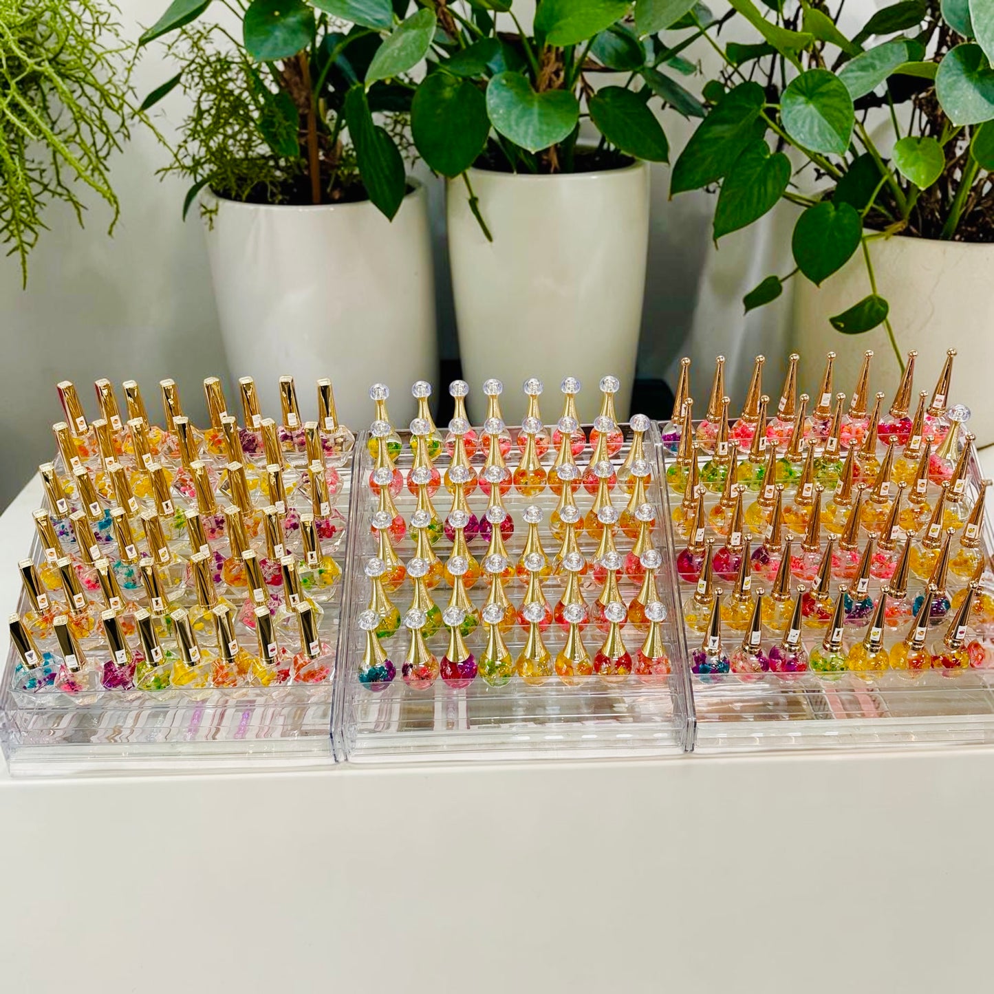 COMBO CUTICLE OIL GIFT set - 200 bottles FREE 200 bags + Rack or 10pcs Gold Oil