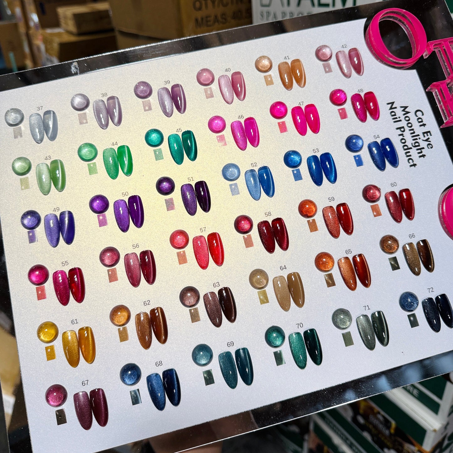 Set OTKA2 Fall Winter - 36 Colors MOONLIGHT Cat Eye (37-72) + FREE 2 Color Display