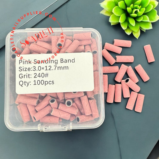 High quality Pink Mini Sanding Band- 100pcs