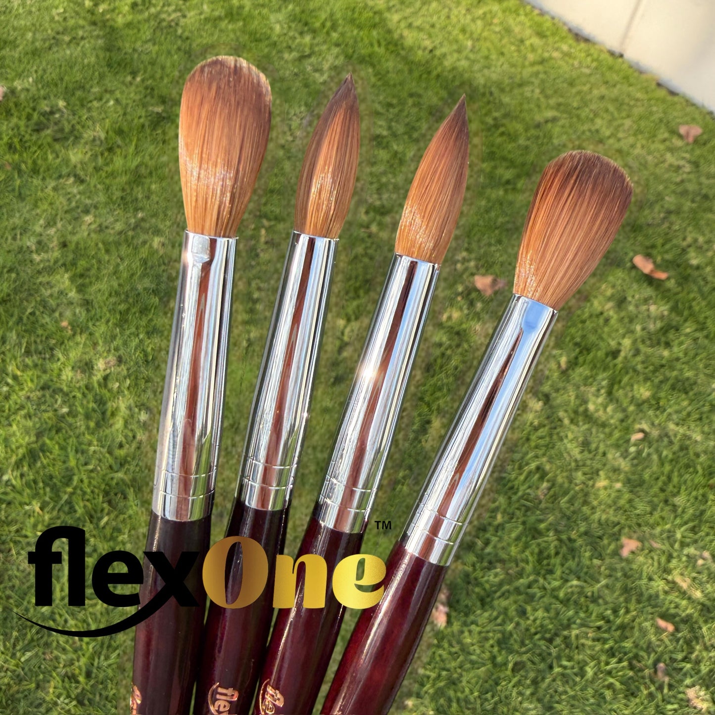 FlexOne Acrylic Brush - Premium 100% Kolinsky Brushes - 1 pcs