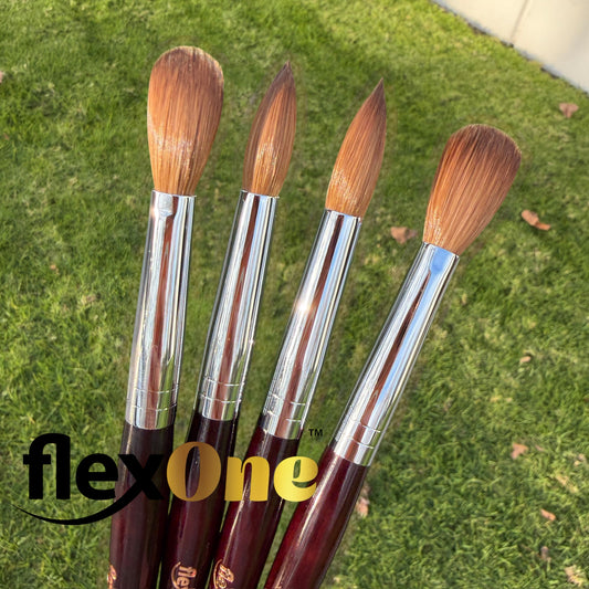 FlexOne Acrylic Brush - Premium 100% Kolinsky Brushes - 1 pcs