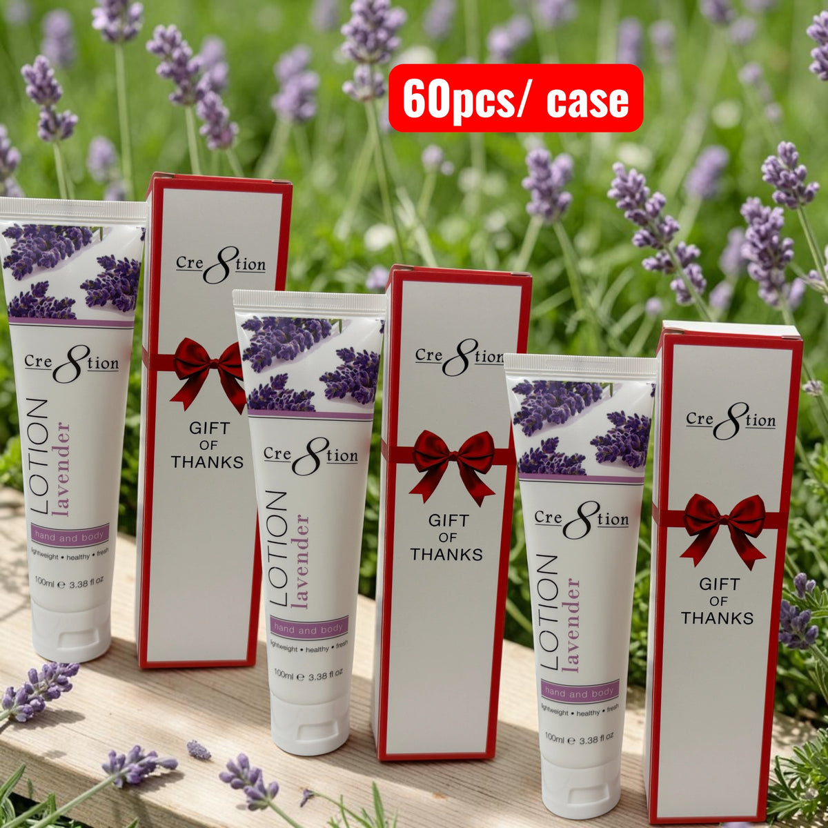 Cre8tion Hand & Body Lotion Jasmine 100 ml/fl. 3.3 oz. - 60 pcs/case