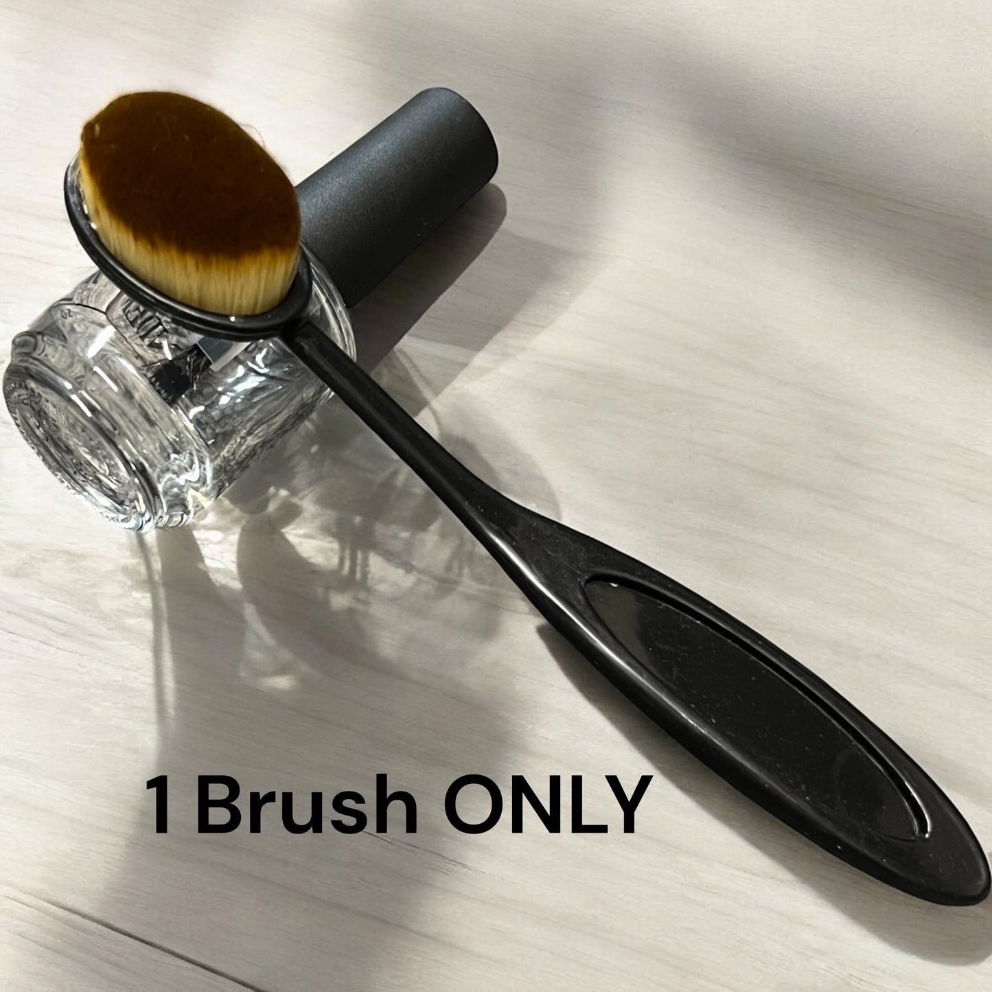 Nail Dust Brush - Buffer Brush – Soft Bristles for Chrome, Acrylic & Gel Dust Cleaning