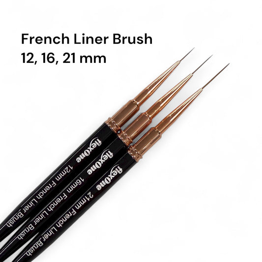 Deep French Painting Brush - Thick Liner Brush (Black & Gold handle)