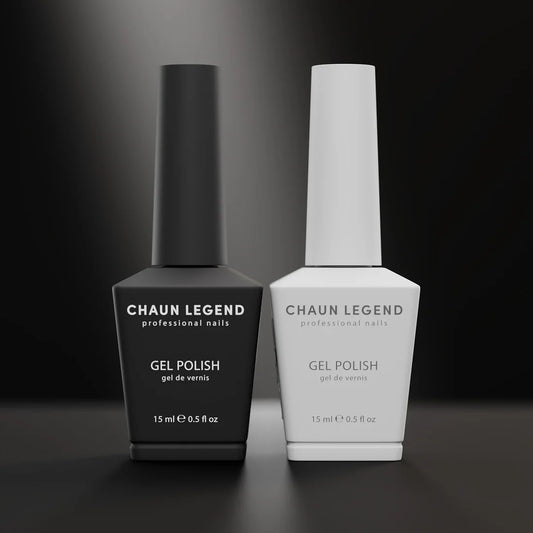 Chaun Legend Black and White Gel Polish