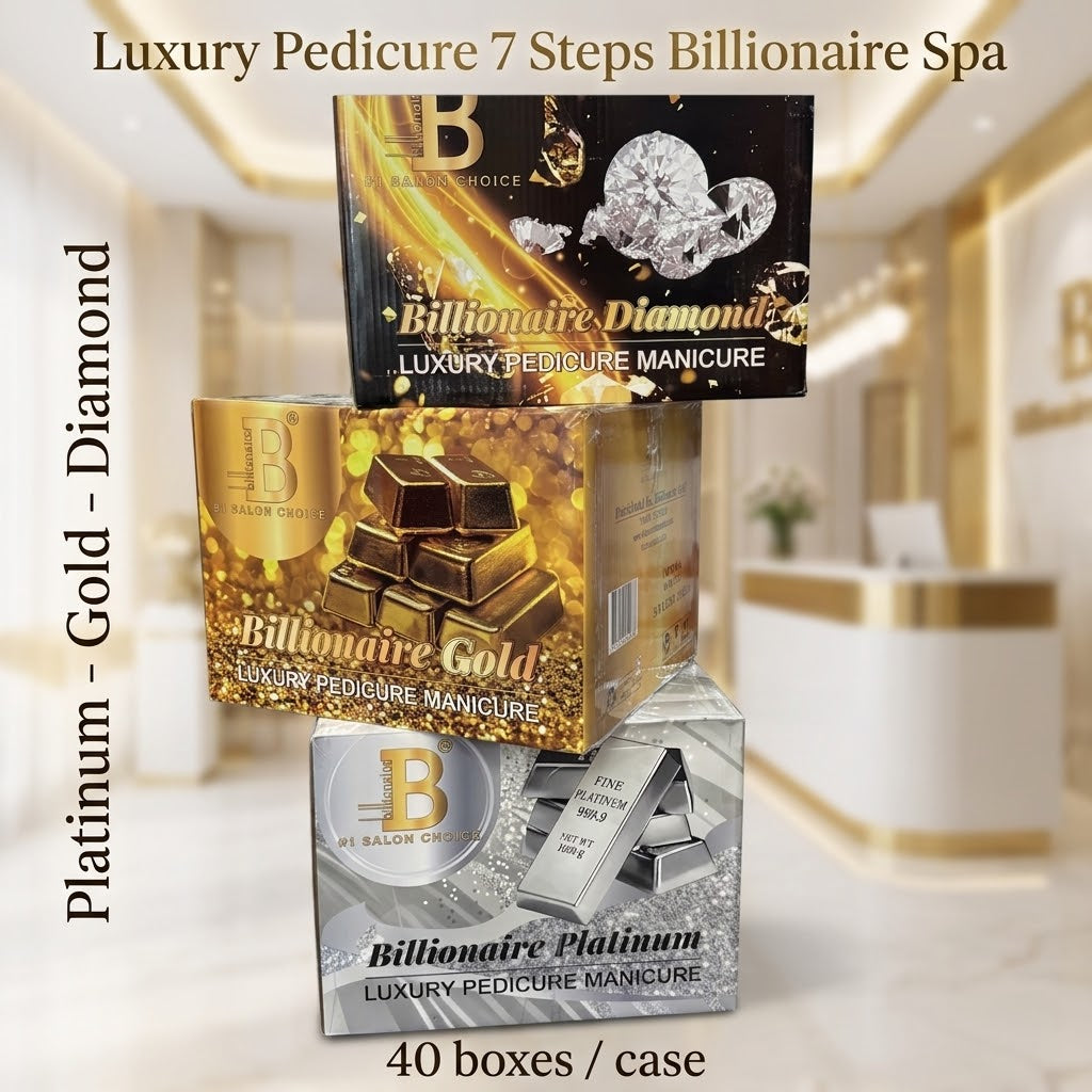LUXURY Pedicure Deluxe 7 Steps - Billionaire Spa - 40 boxes / case