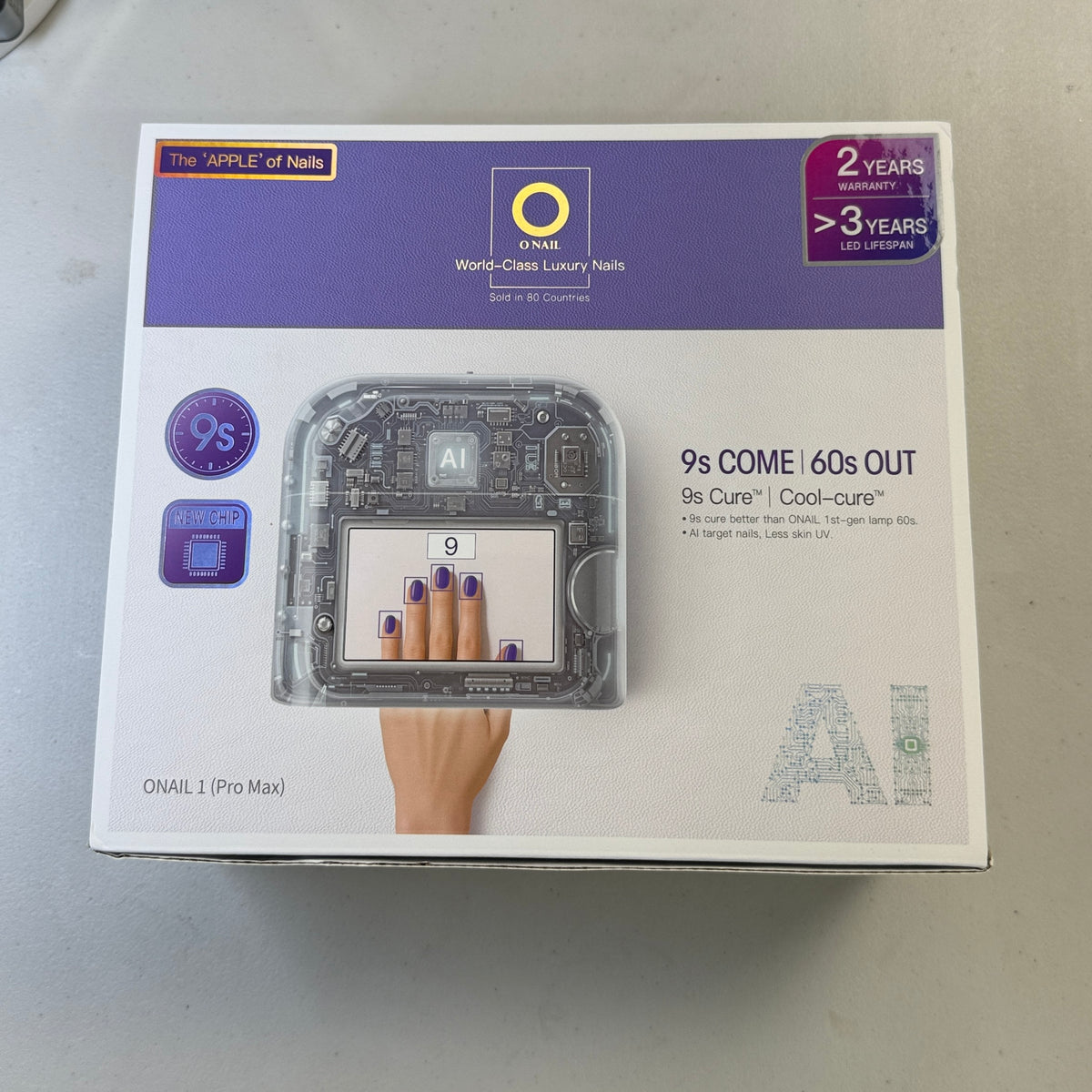 9S Pro Max Ai Gel Lamp ONAIL
