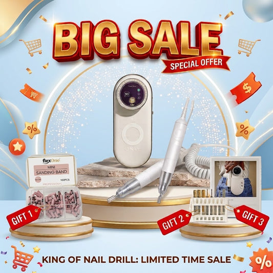 Combo Deal 2 Handpieces - ONail Pro Max Nail Drill Machine + FREE GIFTS