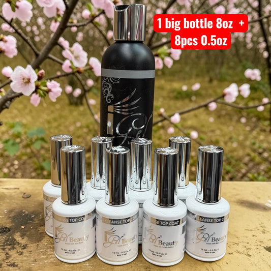 Top coat Igel set 1 bottle 8oz + 8 bottles 0.5oz