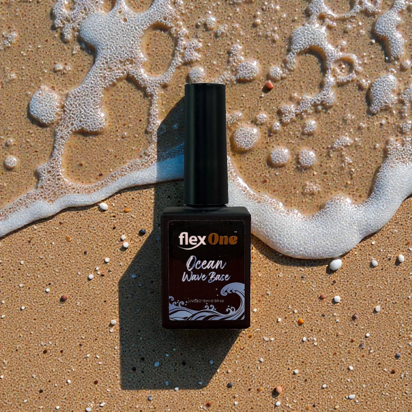Wave Ocean Gel Nail Art - White color